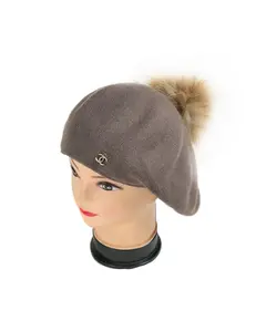 Берет Трикотажный с балабоном, Россия 7500 Hat & Cap,бутик головных уборов