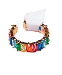 Кольцо JL  с разноцветными камнями, регулируемый размер 4000 Jl showroom, jewerly, бутик одежды и украшений
