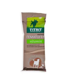 Лакомство для собак гематоген мясной vitamin TiTBiT 350 Кото Пёс, магазин товаров для животных