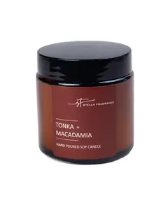 Ароматическая свеча STELLA FRAGRANCE Tonka-Macadamia 3600 Мылли-Ванилли, бутик косметики
