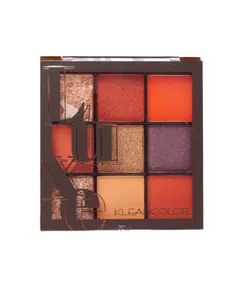 Kleancolor тени прессованные Luxe Eyeshadow Palette Burnt orange 3700 Beauty buyer shop, отдел косметики и парфюмерии