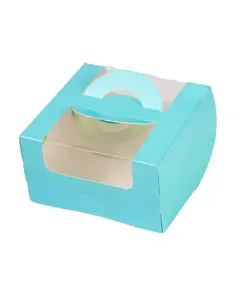 Коробка бенто-торт с окном "Голубой" 395 Asdecor, магазин товаров для кондитеров