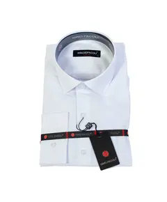 Рубашка мужская Nino Pacoli классический белый 15000 Bost, ​сеть магазинов мужской одежды