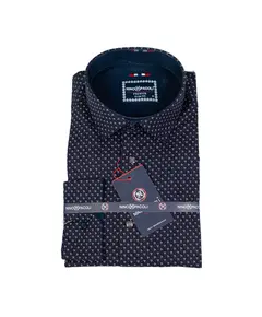 Рубашка мужская Nino Pacoli  с принтом 15000 Bost, ​сеть магазинов мужской одежды