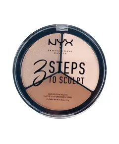 Тройная палетка для скульптурирования NYX 3 STEPS TO SCULPT 6900 Beauty buyer shop, отдел косметики и парфюмерии