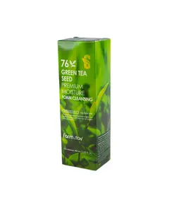 Ультраувлажняющая пенка для умывания с экстрактом семян зеленого чая 76% Green Tea Seed Premium Moisture Foam Cleansing (100 мл) 1200 Beauty buyer shop, отдел косметики и парфюмерии