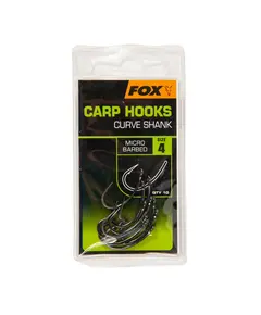 Крючки Fox Curve Shank 4 3900 Рыбак, ​рыболовный магазин