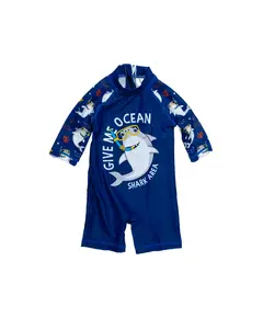 Плавательный костюм слитный синий 6800 Bella Bikini, магазин купальников
