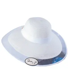 Шляпа пляжная белого цвета с пчелой 9500 Britel_ka, отдел купальников