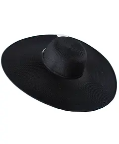 Шляпа пляжная с широкими полями черного цвета 10000 Britel_ka, отдел купальников