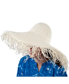 Шляпа пляжная с широкими полями соломенная 11000 Britel_ka, отдел купальников