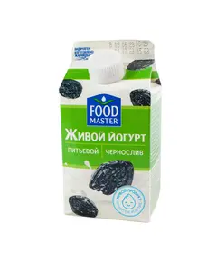 Йогурт питьевой Food Master Живой чернослив 1% 280 гр 370 