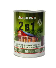Защитно-декоративное покрытие для древесины Акватекс 2 в1 2700 Русский лес, ​компания