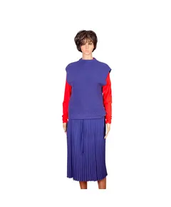 Костюм женский трикотажный (Жилет и юбка) фиолетового цвета из трикотажа размер 46 40000 Арман, трикотажное предприятие