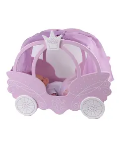 Кровать для кукол Shining Crown розовая 21555 Детский, магазин детской одежды и игрушек