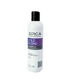 Шампунь с фиолетовым пигментом EPICA Cold Blond, малом макадамии и экстрактом ромашки, 300 мл. 3000 Импульс, ​магазин расходных материалов