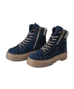 Ботинки женские синего цвета из натурального велюра Makfly Ralf Ringer 53000 Ralf Ringer, бутик мужской и женской обуви
