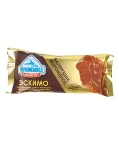Эскимо шоколадное в глазури с орехами 415 Гормолзавод, ​молочный павильон