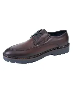 Туфли мужские коричневого цвета из натуральной кожи с натуральным мехом 33000 Zshoes, ​бутик обуви