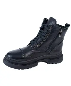 Женские ботинки черного цвета из натуральной кожи и с натуральным мехом 33000 Zshoes, ​бутик обуви