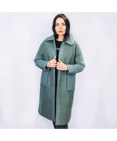 Пальто женское комбинированное шерстяное стеганое 105000 LeMaR store, бутик женской верхней одежды