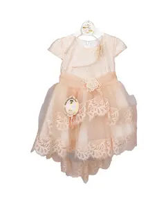 Платье бальное персикового цвета 8000 AliShka kids, ​магазин детской одежды