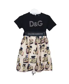 Платье D&G с поясом и принтом 10700 AliShka kids, ​магазин детской одежды