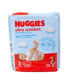 Подгузники Huggies для мальчиков 3 (21) 3597 Детский, магазин детской одежды и игрушек