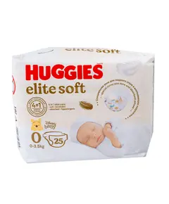 Подгузники Huggies Elite Soft 0+ 25 2874 Детский, магазин детской одежды и игрушек