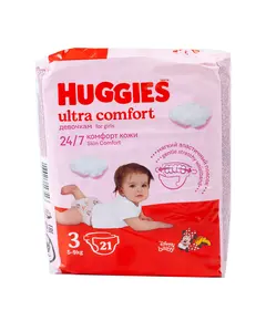 Подгузники Huggies ultra comfort 3 (21) 3597 Детский, магазин детской одежды и игрушек