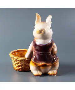 Декоративная подставка "Пасхальный кролик с корзиной" 4990 For home Kokshetau, магазин посуды