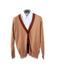Кардиган мужской коричневого цвета 10500 Sarman men, ​бутик мужской одежды