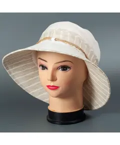 Шляпка женская ХБ с полосками 6900 Hat & Cap,бутик головных уборов