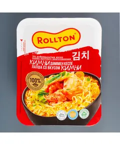 Лапша быстрого приготовления "Роллтон" со вкусом Кимчи 90 гр до 15.07 190 Союз, сеть супермаркетов