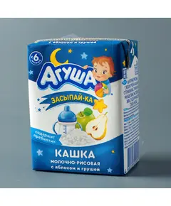 Кашка молочная "Засыпай-ка" Агуша яблоко-груша 0,2 л 355 Kinder (магазин детских товаров)