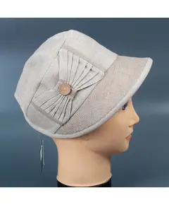 Кепи-панама женская лён 6300 Hat & Cap,бутик головных уборов