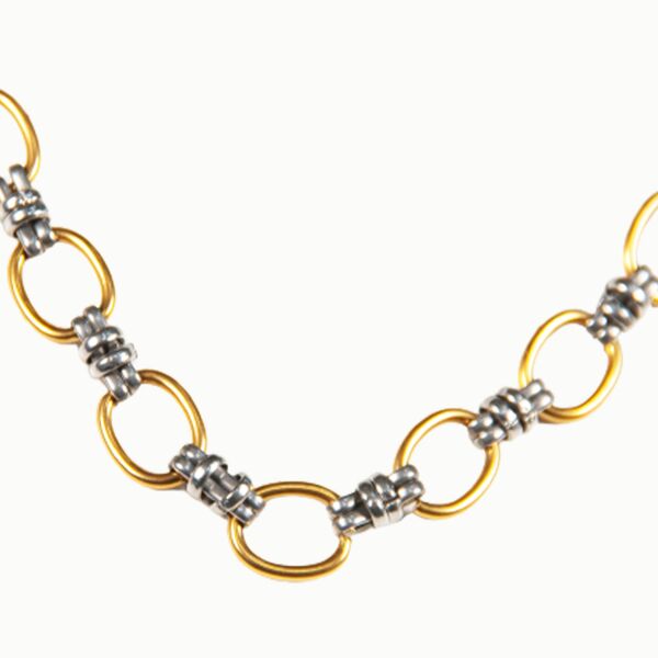 Колье золото\серебро 5000 Jl showroom, jewerly, бутик одежды и украшений