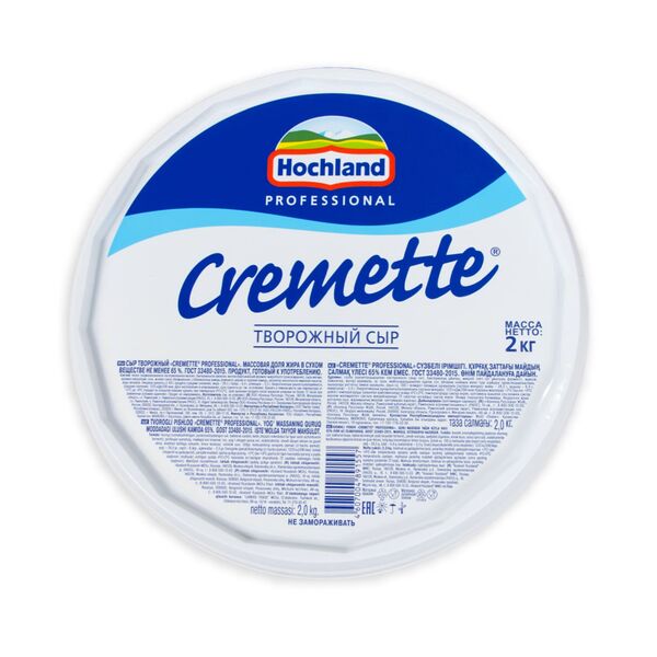 Сыр творожный "Cremette Professional" 2кг 7100 Asdecor, магазин товаров для кондитеров