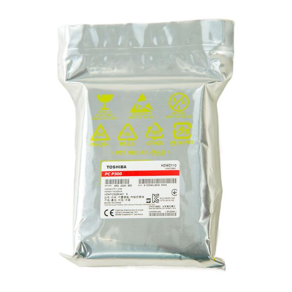 Жесткий диск HDD 1Tb TOSHIBA P300 SATA 6 Gb\S 7200prm 64mb 3.5" HDWD110UZSVA(HDKPC32AKA01) 23850 Pixel, компьютерный центр