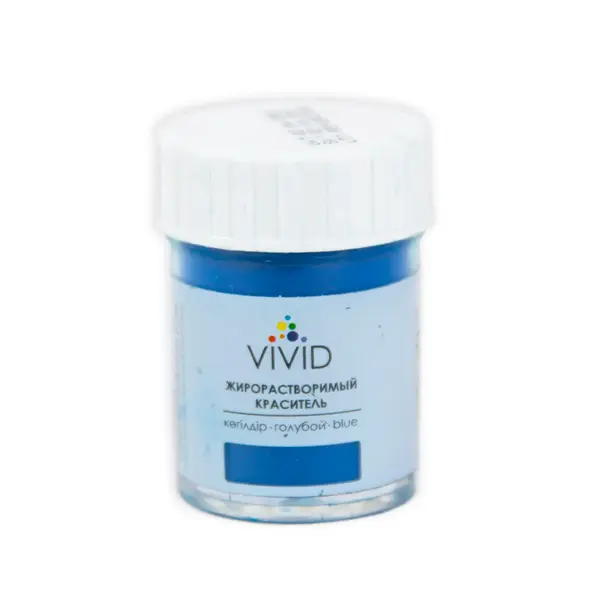 Краситель сухой жирорастворимый 7гр "VIVID" (голубой) 750 Asdecor, магазин товаров для кондитеров