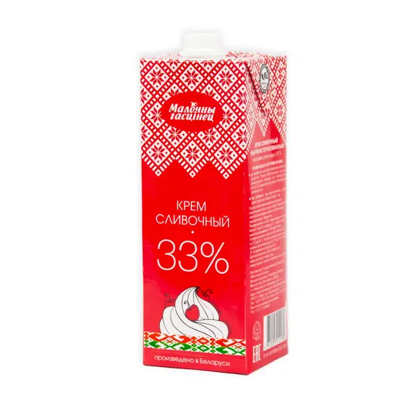 Крем сливочный ультрапастеризованный "Молочный гостинец" 33% 1л 2850 Asdecor, магазин товаров для кондитеров