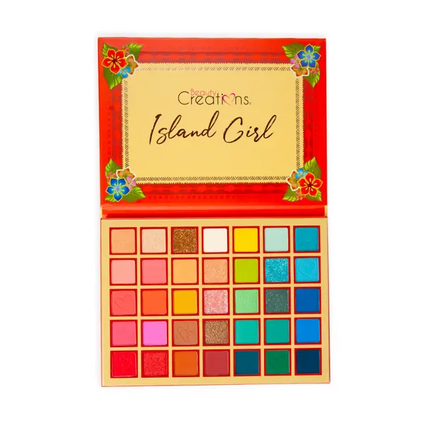 Палитра матовых теней и глиттеров Beauty Creations Island girl 10200 Pinky, магазин косметики