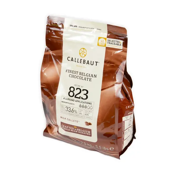 Шоколад молочный №823 Callebaut 33,6% 2,5 кг (Бельгия) 18250 Asdecor, магазин товаров для кондитеров