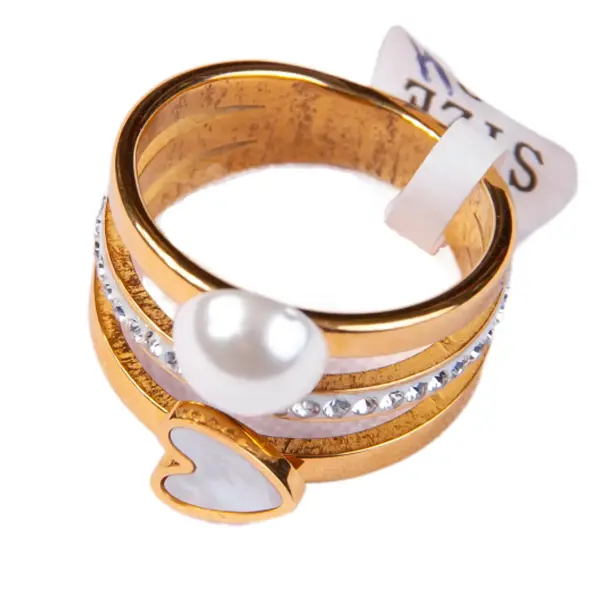 Кольцо JL  с жемчужиной 4000 Jl showroom, jewerly, бутик одежды и украшений