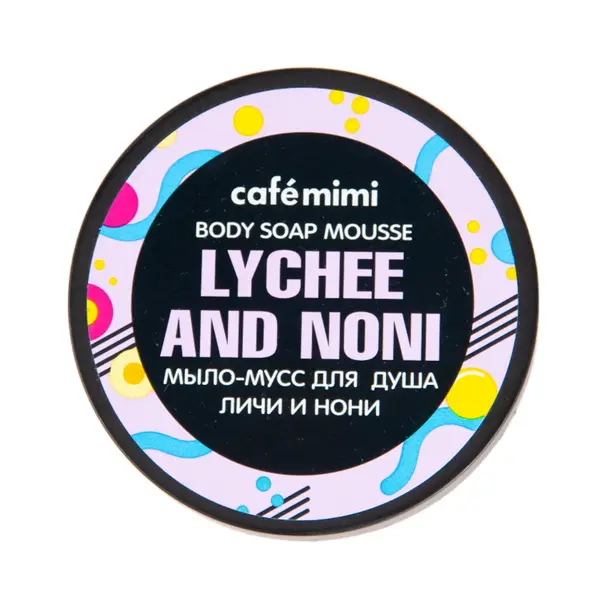 Мыло-мусс Cafe Mimi личи и нони для душа 850 Pinky, магазин косметики