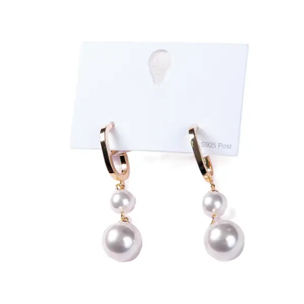 Серьги JL  с жемугом 5000 Jl showroom, jewerly, бутик одежды и украшений