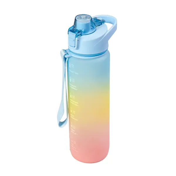 Бутылка для воды разноцветная, объем 1 л 4500 Tori-sport shop,бутик спортивной одежды