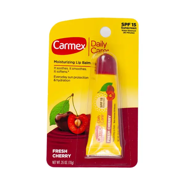 Carmex, Daily Care, увлажняющий бальзам для губ, вишня, SPF 15 1800 Beauty buyer shop, отдел косметики и парфюмерии