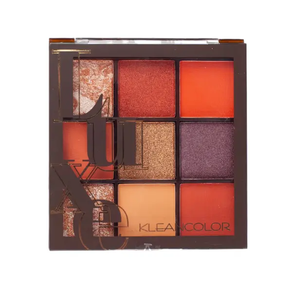 Kleancolor тени прессованные Luxe Eyeshadow Palette Burnt orange 3700 Beauty buyer shop, отдел косметики и парфюмерии