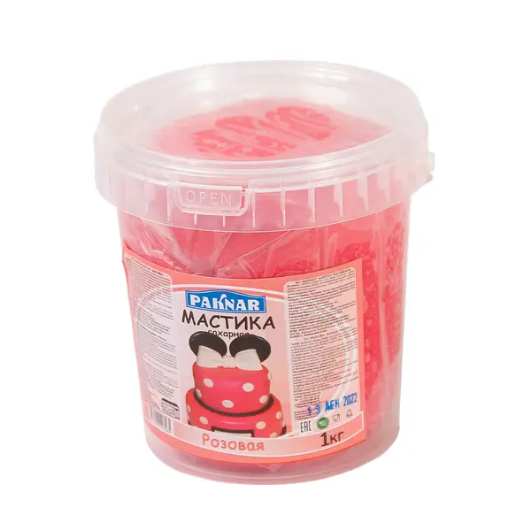 Мастика сахарная "Paknar" розовая 1 кг 1850 Asdecor, магазин товаров для кондитеров